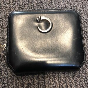 Cartier black zip wallet